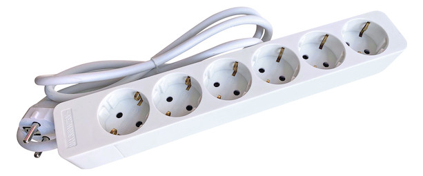 1St. Protec.class PTSD 6W PTSD 6w 6fach ohne Schalter weiss