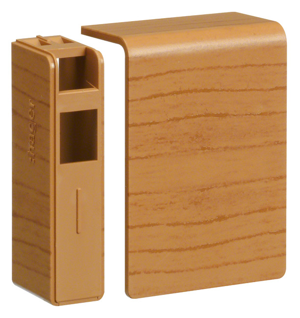 1St. Hager SL200556D2 Endstück zu SL 20x55mm Dekor Buche