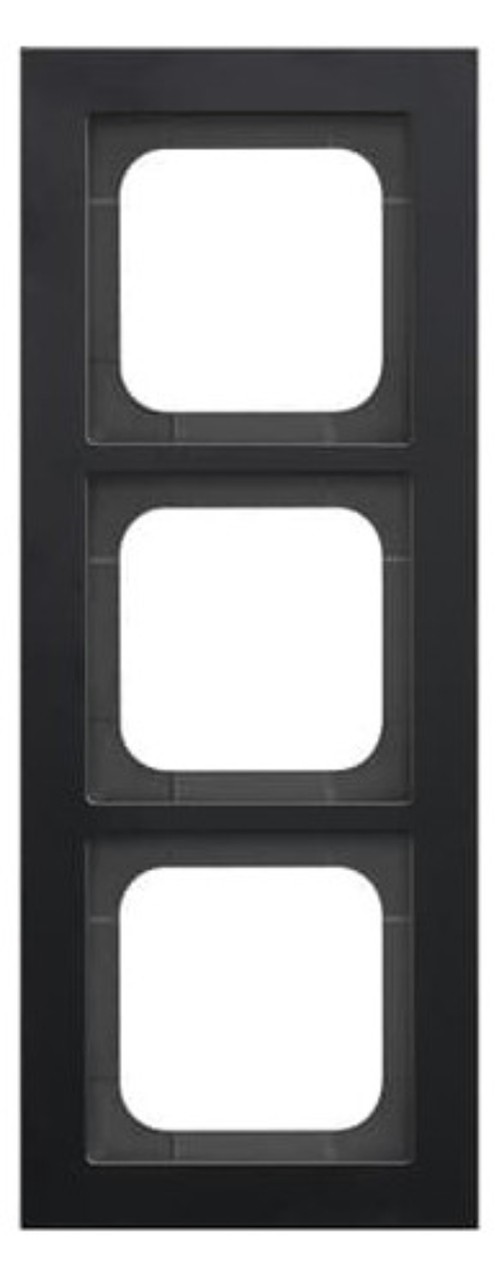 1St. Busch-Jaeger 1723-275 3-fach Rahmen Busch-axcent schwarz matt