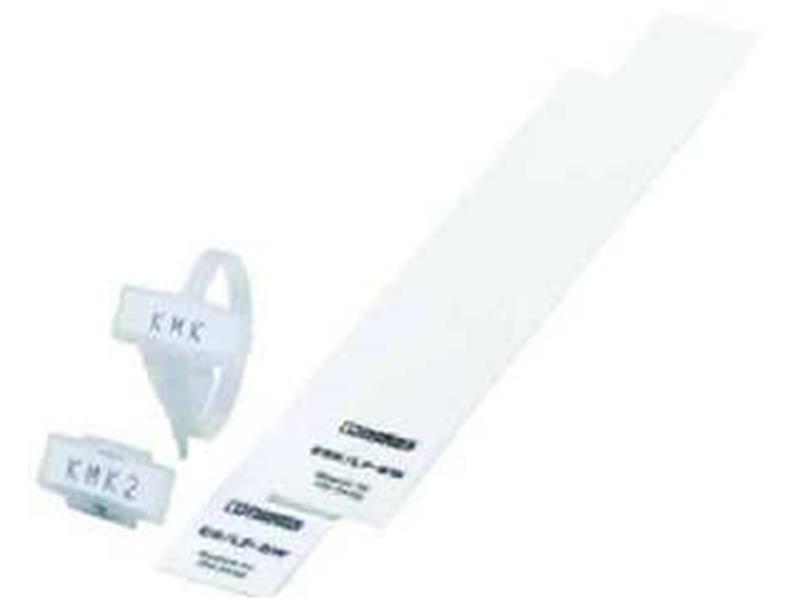 100St. Phoenix KMK 2 Kunststoff-Kabelmarker ohne Gurt Beschriftung mit Einsteckstreifen ESL EST oder Großb