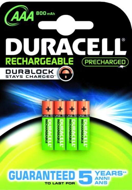 1St. Duracell D800AAA4B-PRECHARGED 203822 Akku 1,2V Micro AAA 800mAh 4er Blister