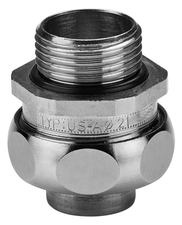 100St. FLEXA US-M, AD36-M32 Metallverschraubung gerade, Außengewinde