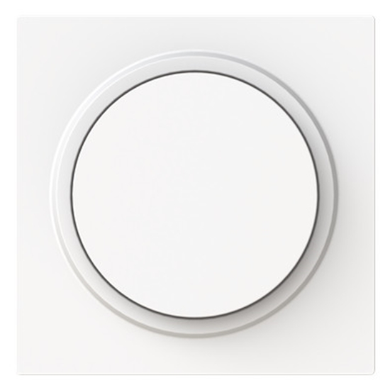 1St. Busch-Jaeger 6540-44M-102 Zentralscheibe für Dimmer Drehknopf mit Glimmlampe studioweiß matt - Busch-art linear® studioweiß matt 2CKA006599A3053