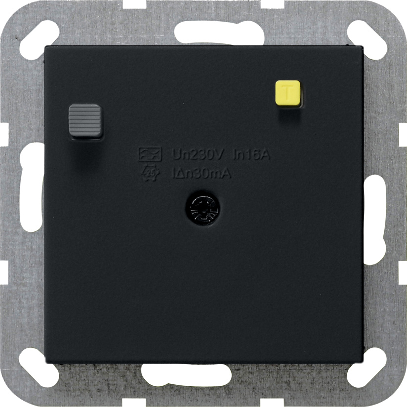 1St. Gira 2664005 FI-Schutzschalter 30 mA System 55 Schwarz m