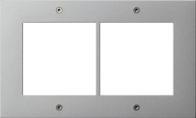 1St. Gira 850265 Designrahmen 2f Türstation AP Gira TX_44 F Alu