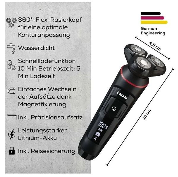 1St. BEURER MN8X 10254 MN8X 10254 Rotationsrasierer