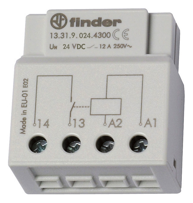 1St. FINDER 13.31.9.024.4300 Relais für UP-Dose oder Schalterdose