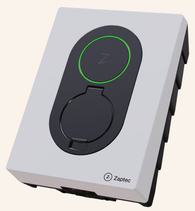 1St. Zaptec ZM000733 Go Cloud White Smarte Home-Ladestation