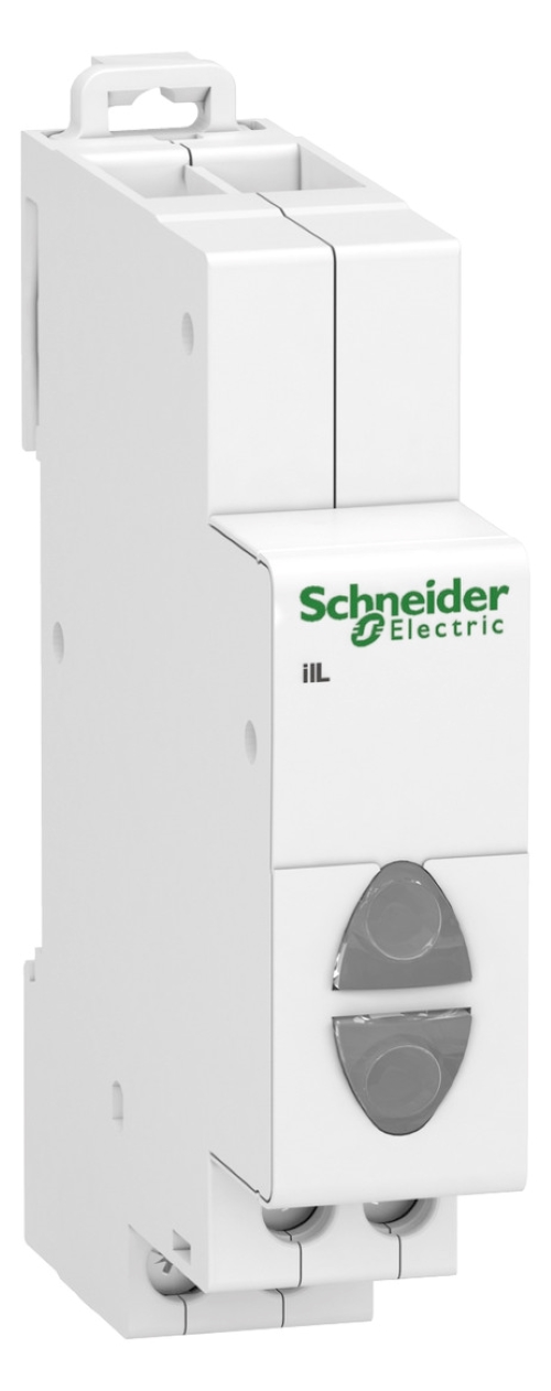 1St. Schneider Electric A9E18328 Doppel-Leuchtmelder iIL, LED, weiß/weiß, 110-230V AC