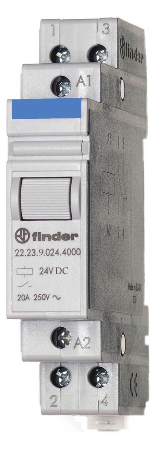1St. Finder 22.23.9.024.4000 Installationsrelais für Reiheneinbau, 1