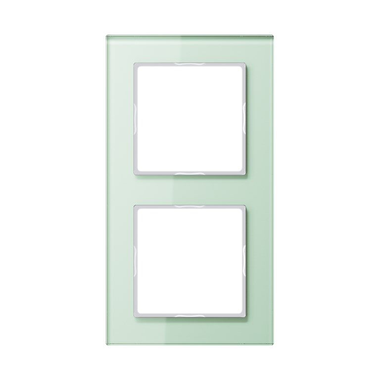 1St. Jung AC582GLWMT Rahmen 2fach Glasrahmen Mattweiß AC 582 GL WMT
