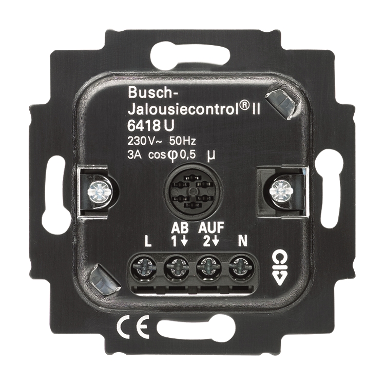 1St. Busch-Jaeger 6418 U Jalousie-Basis-Einsatz, 2-Draht Jalousie-Einsatz