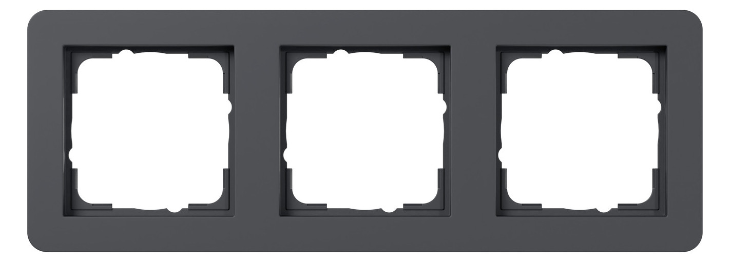 1St. Gira 0213152 Abdeckrahmen 3f Gira E1 Anthrazit