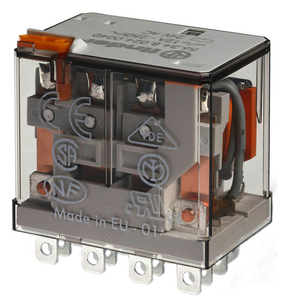 1St. FINDER 56.34.8.230.0040 Relais mit Steckanschlüssen, 4 Wechsler 1St. Finder 56.34.8.230.0040 Relais mit Steckanschlüssen, 4 Wechsler