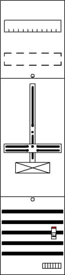 1St. Striebel Zählerfeld 7RE 1S DF17AB vorverdr. m.Zählerkreuz