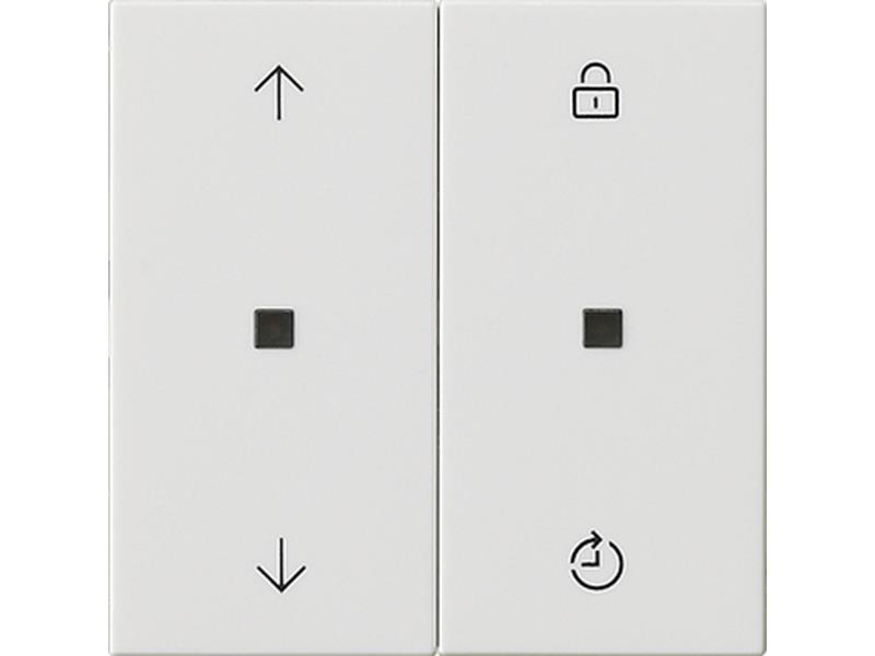 1St. Gira 536303 S3000 Bedienaufsatz Memory System 55 Reinweiß glänzend