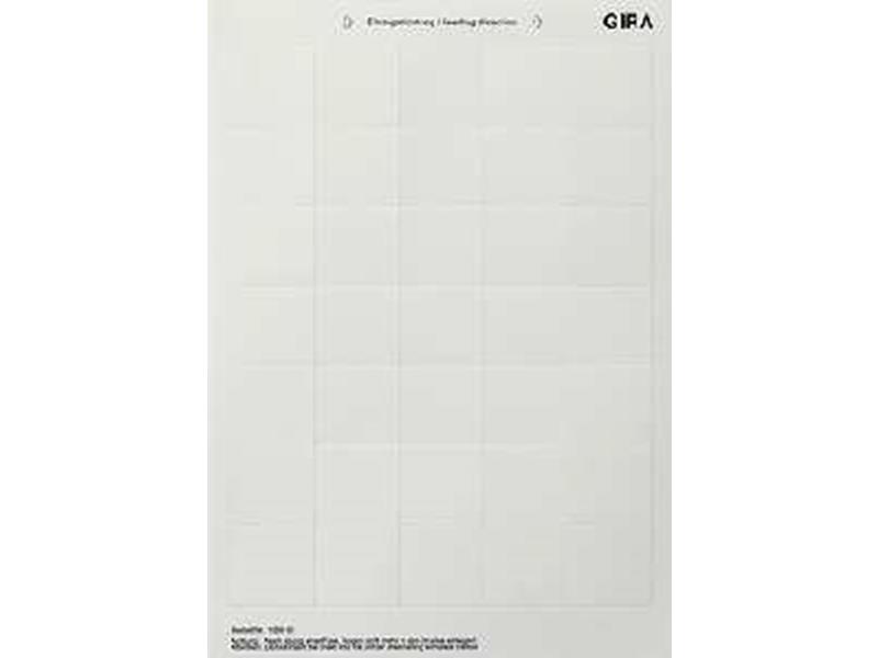 1St. Gira 108900 Beschriftungsbögen 38 x 36 mm Zubehör