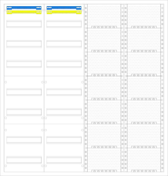 1St. F-Tronic VS4-7-M2 AP Medienverteiler VS4-7-M2, 4-feldrig, 7r, mit MVAP1 7110292