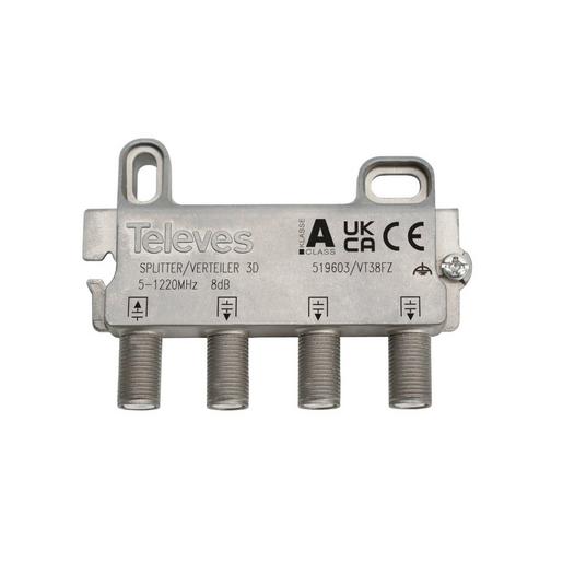 1St. Televes VT38FZ 3-fach Verteiler 5-1218 MHz VD: 8 dB