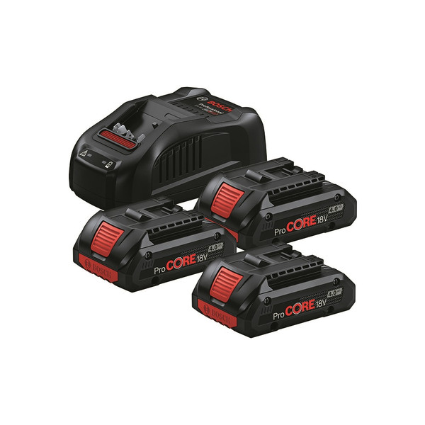 1St. Bosch Starter Set ProCORE 18V 0615990N2G 3x4,0Ah +GAL 1880 CV