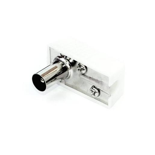 1St. E+P Elektrik KW 2 S LOSE KOAX-WINKELSTECKER, WEISS