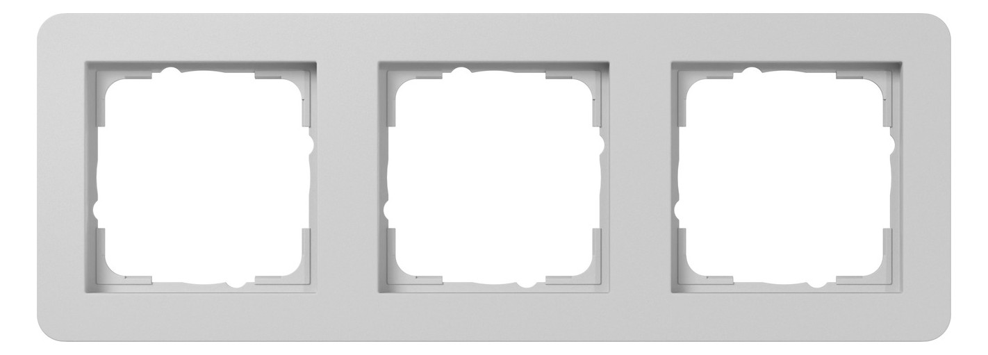 1St. Gira 0213154 Abdeckrahmen 3f Gira E1 Grau m