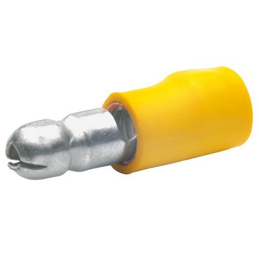100St. Klauke 1050 Rundstecker isoliert, d: 4 mm, 4-6 mm2