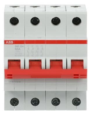 1St. ABB SHD204/63 Lasttrennschalter 4P, 63A 2CDD274111R0063