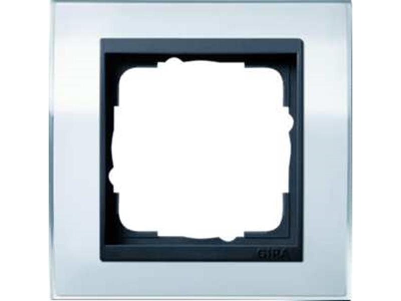 1St. Gira 0211728 Rahmen 1fach für Anthrazit Gira Event Klar Weiß