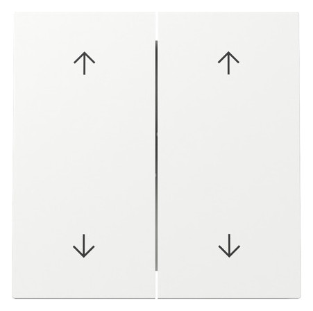 1St. Gira 329770 Wippe 2-fach Pfeile Flächenschalter Reinweiß