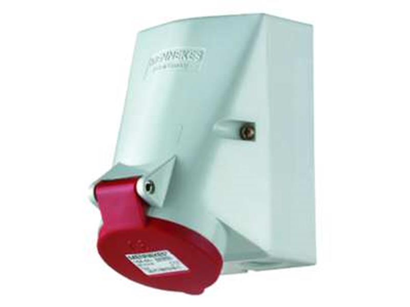 1St. Mennekes 422 Wanddose TwinCONTACT 32A5p6h400V IP44...