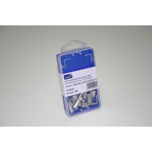 1Pk 10 Stück Rohrkabelschuh 16 mm² M6 verzinnt