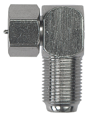 1St. Axing CFA602 Adapter F-Buchse auf F-Stecker gewinkelt