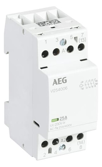 1St. AEG Installationsschütz VI254006 230V 25A 4S/0Ö 113364