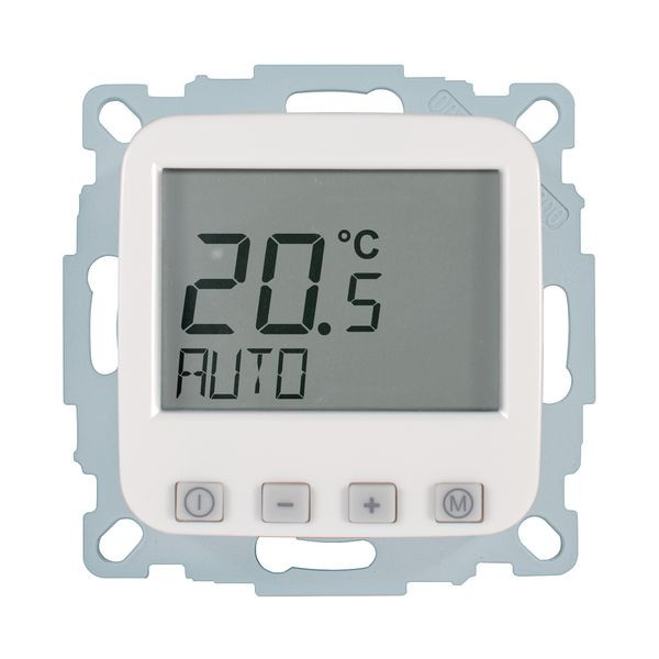1St. Halmburger 2307 EFK-1UF (rg) Fußbodenheizungsregler 230V u.P. Digital mit Uhr reinweiß