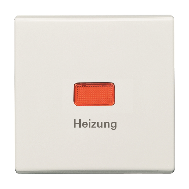 1St. Busch-Jaeger 2102 H-34 Wippe, mit Aufdruck Heizung Allwetter 44 (IP 44) alpinweiß