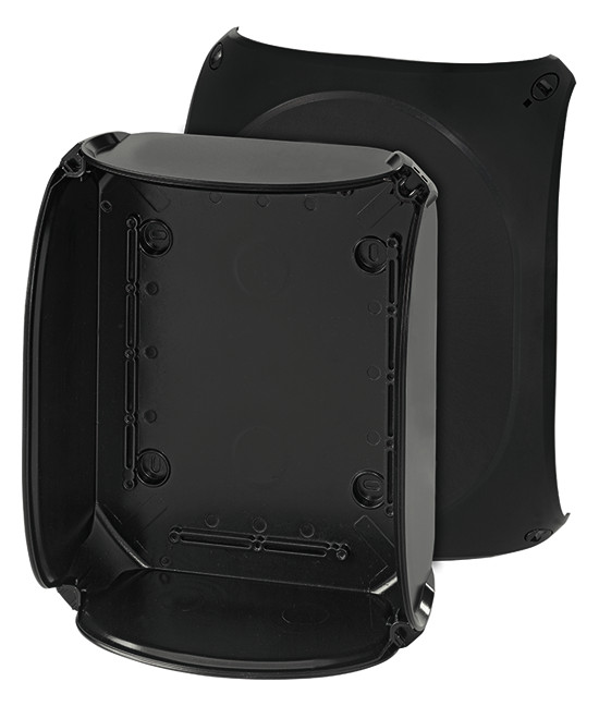 1St. Hensel KF 2500 C Kabelabzweigkasten ohne Klemme Gehäusewände ohne Vorprägungen, schw. 62000092 KF2500C