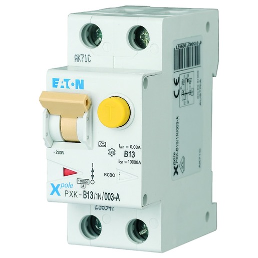 1St. Eaton 236947 PXK-B13/1N/003-A FI-/LS-Schalter B-Charakter 13A, 1-polig+N, 30 mA, PXK-B13/1N/003-A