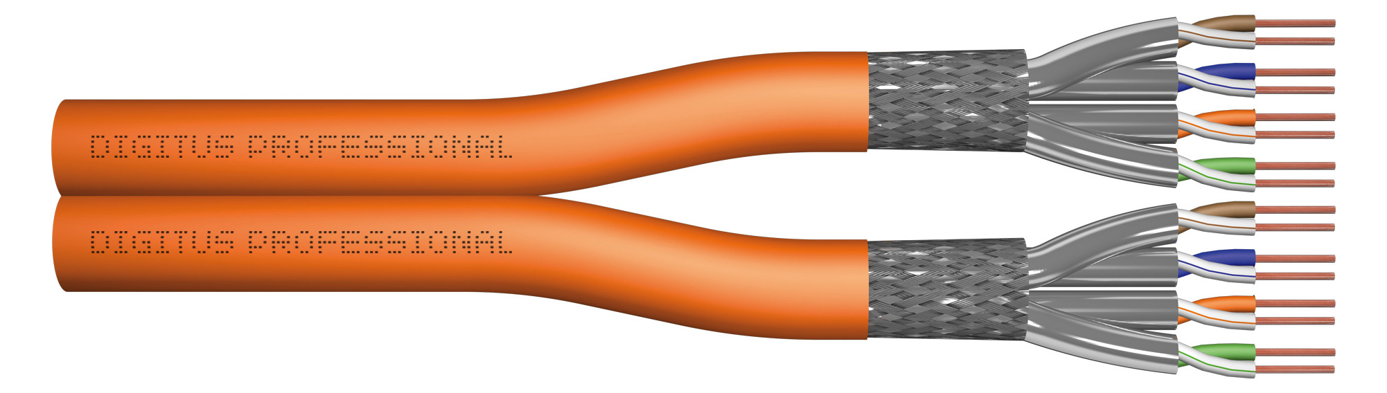 500m ASSMANN DK-1743-VH-D-5 Datenleitung duplex AWG23 500m Dca orange