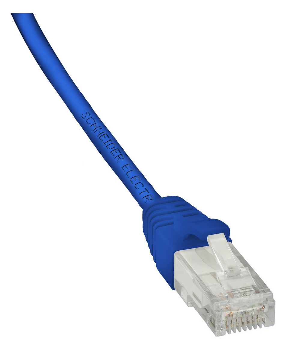 1St. ABN ABNPK15100 Patchkabel CAT6a 1m 2x RJ45 Stecker, 6kV