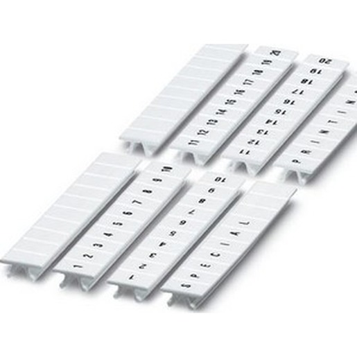 10St. Phoenix ZB 6,LGS:SYMBOLE PE Zackband längs bedruckt mit dem Symbol: PE weiß B=6 mm 1051090:PE