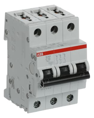 1St. ABB S203-C13 Sicherungsautomat C-Char., 6kA, 13A, 3-polig 2CDS253001R0134...