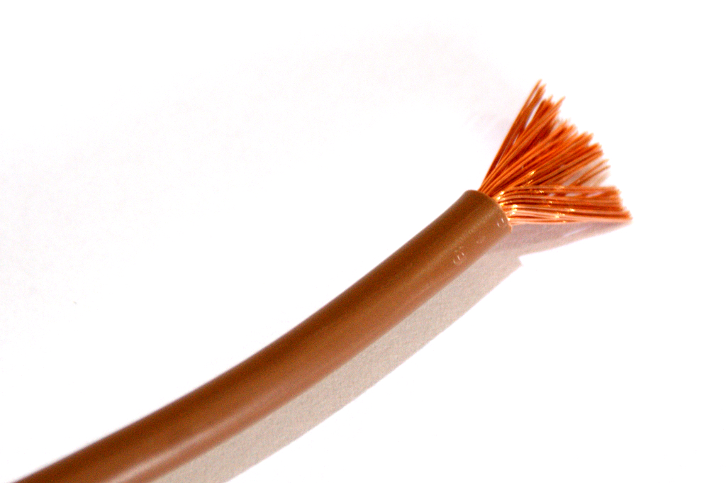 1m H07V-K 16mm² PVC Aderleitung flexibel 1x16,0 Braun Meterware