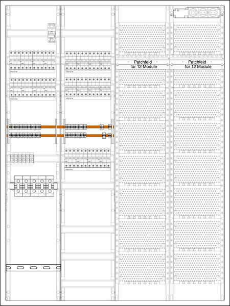 1St. F-Tronic ZA144-DRH-E-MOB-20 E-MOB ZS 20 Ladepunkte 22kW, mit LS-Schalter C32 3polig 6kA, ZA144-DRH-E-MOB-20 7122003