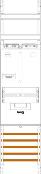 1St. F-Tronic Z1BL Zählerfeld Z1BL, 1-feldrig, H=1050mm, 1-3.HZ lange Kabel 7141301