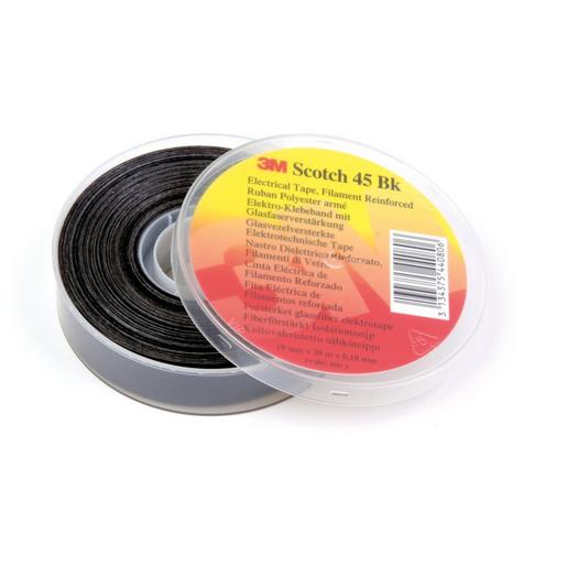 20m 3M 45 bk Glasfaserverstärktes Polyesterband 19 mm x 20 m, schwarz Preis SCOTCH45BK-19X20