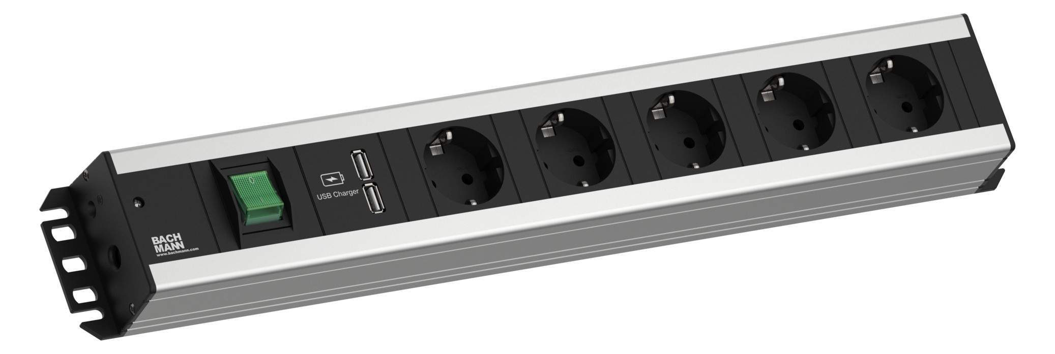 1St. Bachmann 300.030 Handwerkerleiste 5-fach USB Sch.