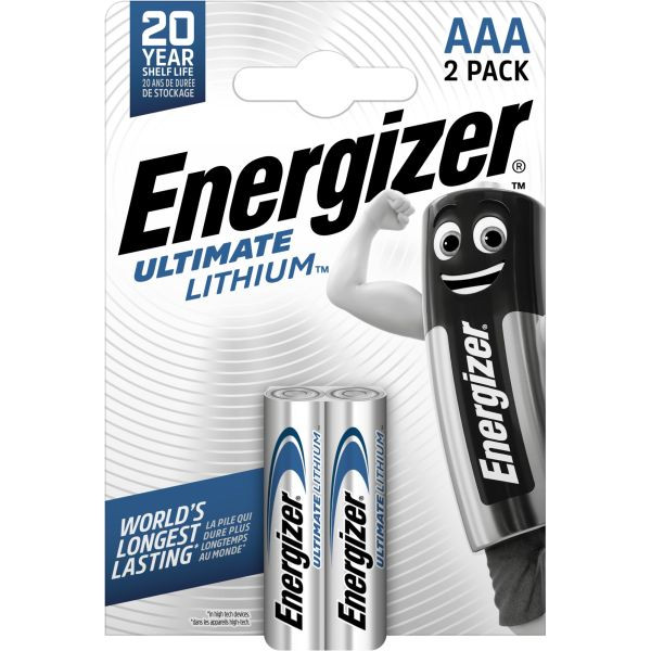 1St. Energizer L92 (2 Stk.) Ultimate Lithium Micro (AAA) 1,5Volt 2er
