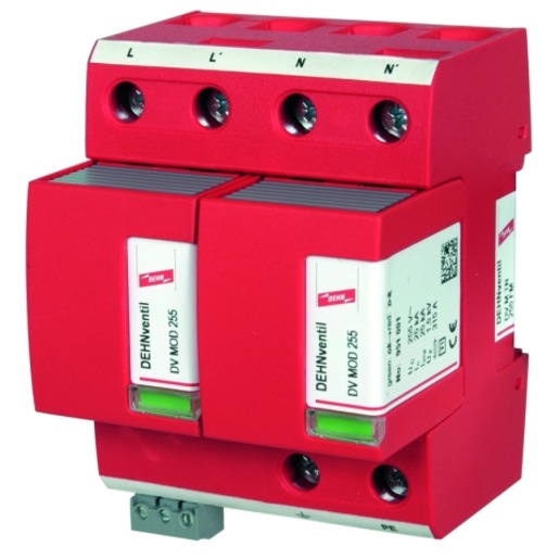 1St. Dehn 951205 Kombiableiter Typ 1 + Typ 2 Dehnventil M für einphasige TN-Systeme DV M TN 255 FM