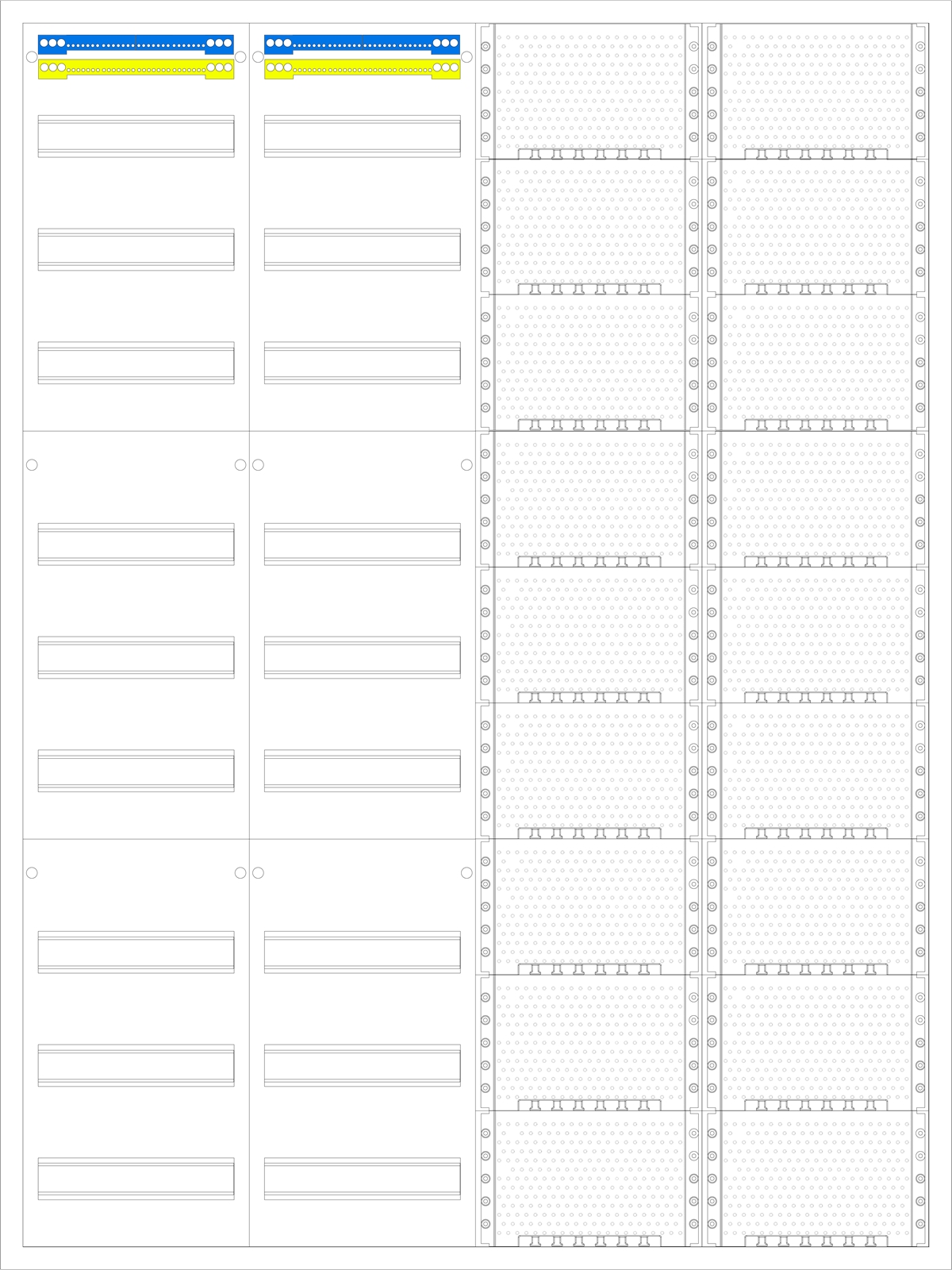 1St. F-Tronic VS4-9-M2 AP Medienverteiler VS4-9-M2, 4-feldrig, 9r, mit MVAP1 7110300